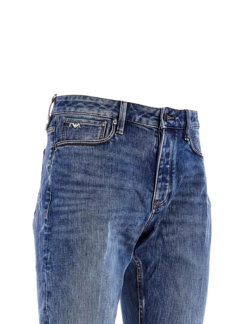 Emporio Armani J75 slim-fit jeans Blauw