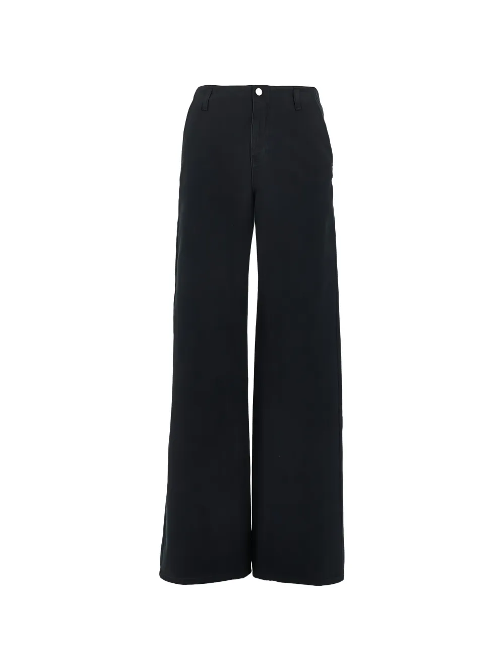 Emporio Armani J2H wide-leg cotton trousers - Nero
