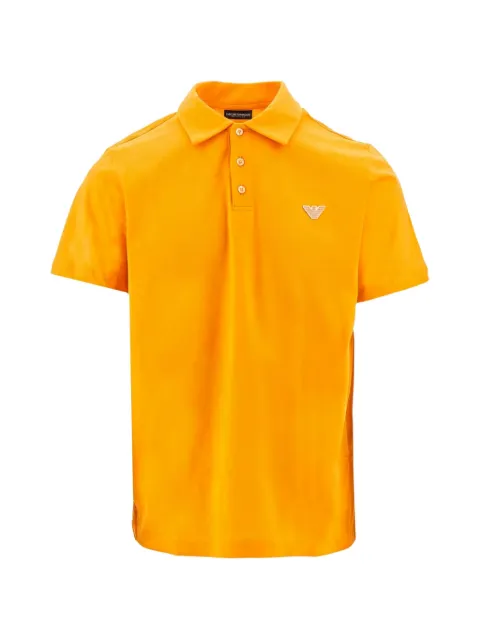 Emporio Armani logo-plaque polo shirt