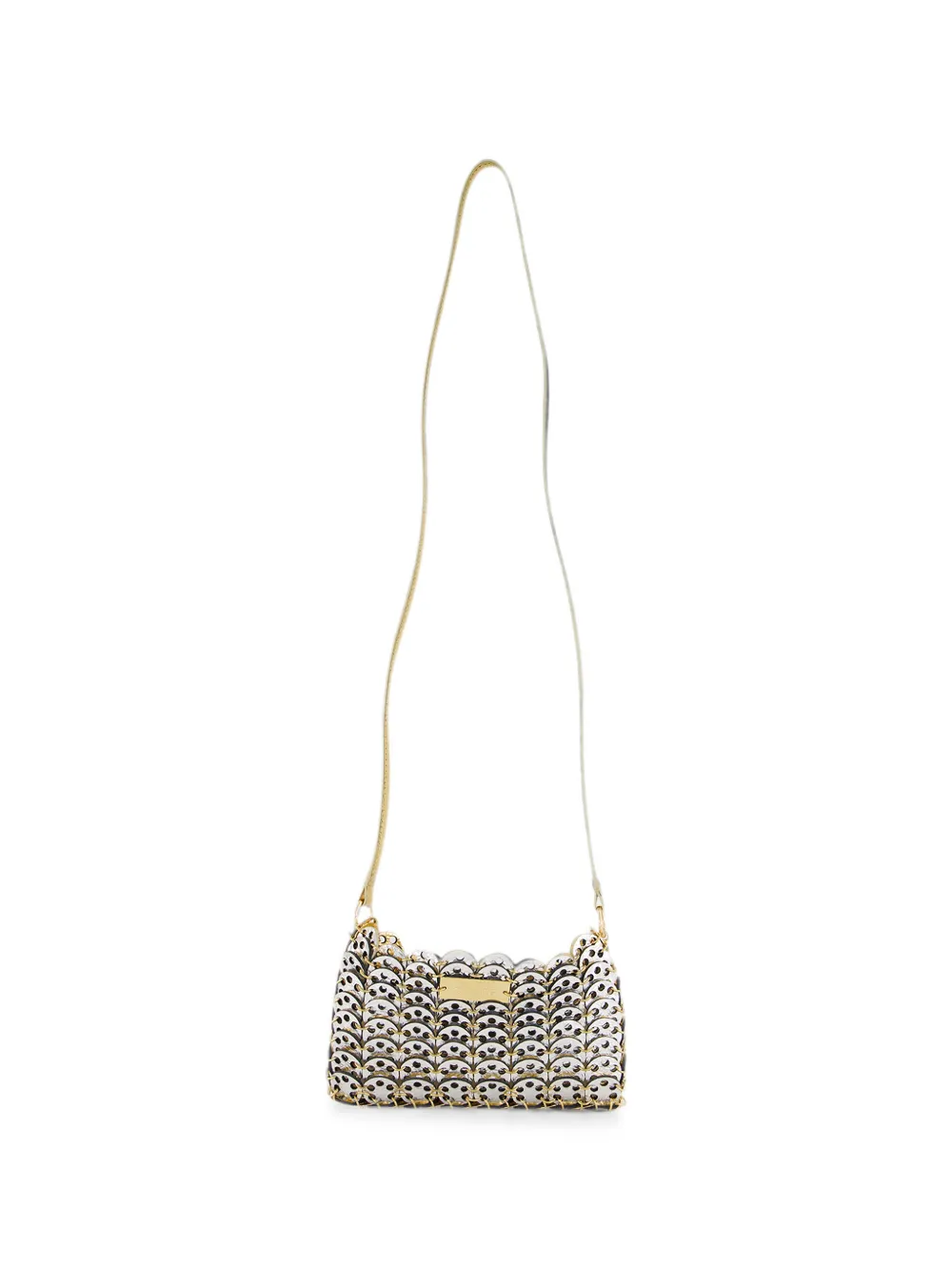 Rabanne metallic-effect chainmail shoulder bag - Gold