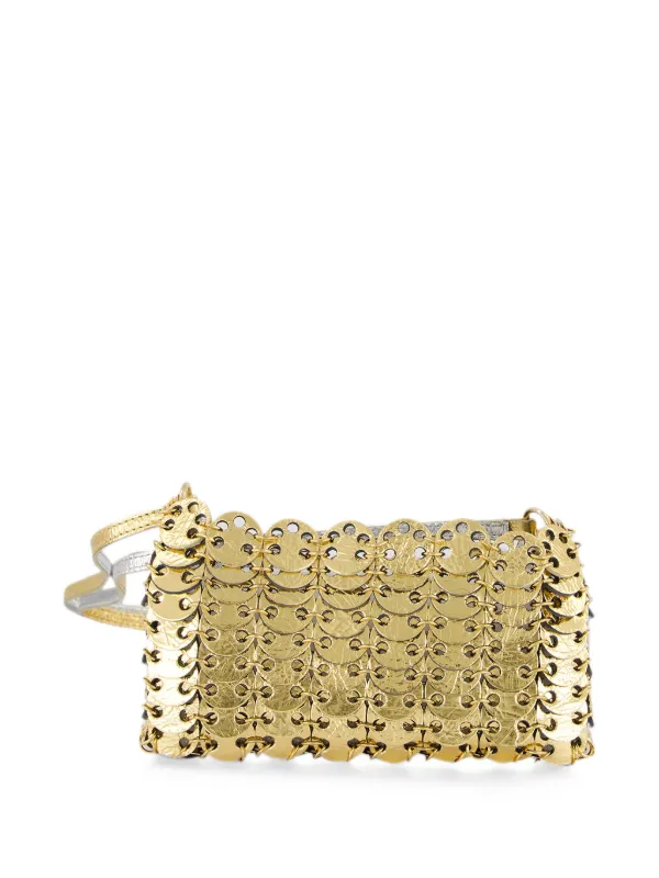 Rabanne metallic-effect Chainmail Shoulder Bag | Gold | FARFETCH