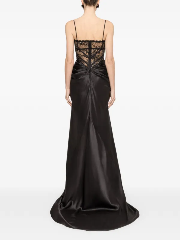 black jovani prom dress 42217 - Long Tulle Trumpet and Gold/White colors. PR-Influencer Women's Cowl Halter Open Size:UK 8