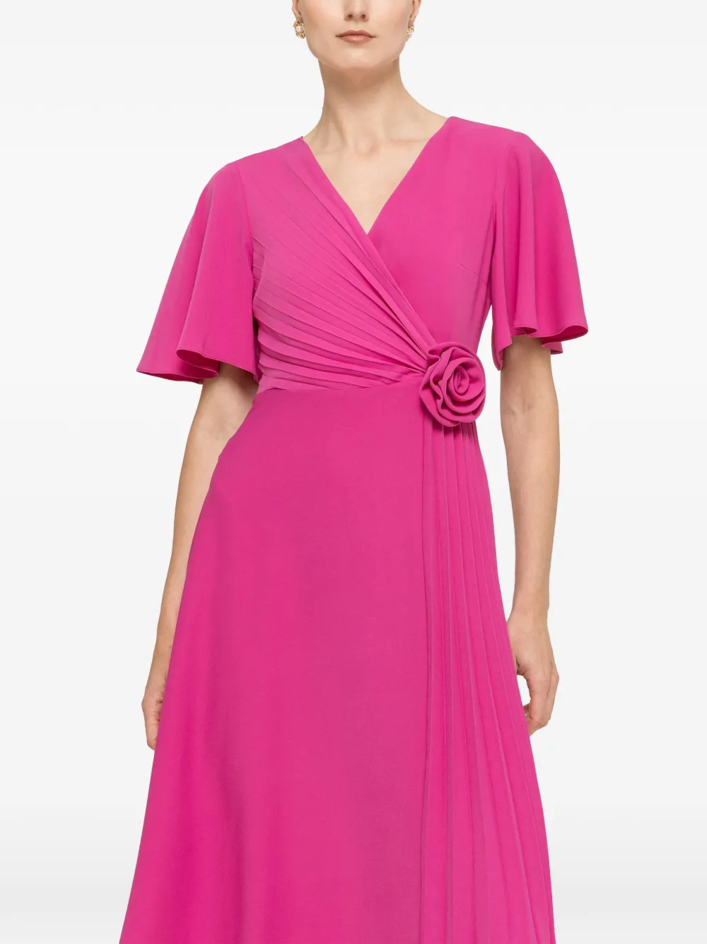 NISSA Midi-jurk met bloemenpatch Roze