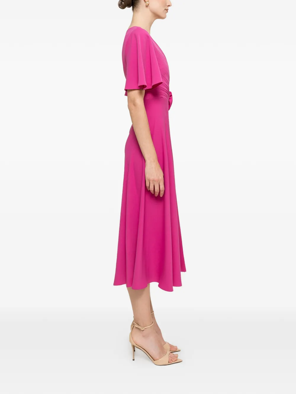 NISSA Midi-jurk met bloemenpatch Roze