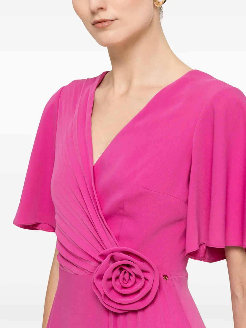 NISSA Midi-jurk met bloemenpatch Roze