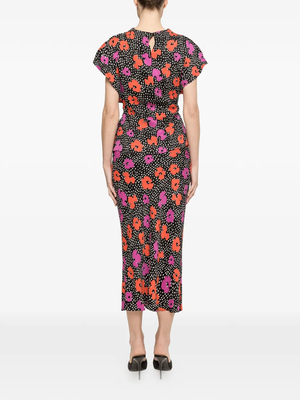 NISSA Blouse met bloemenprint Zwart