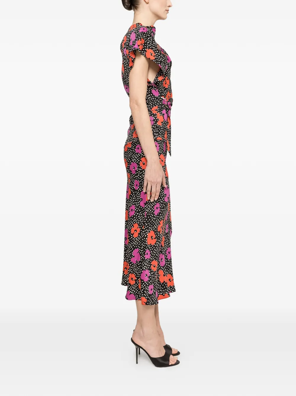NISSA Blouse met bloemenprint Zwart