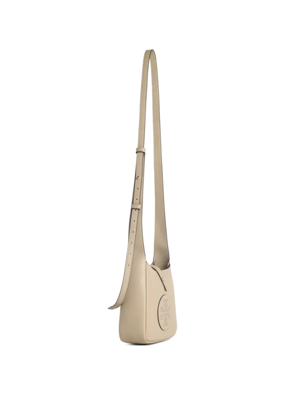 Tory Burch Miller Swing perforated-logo cross body bag - Nude