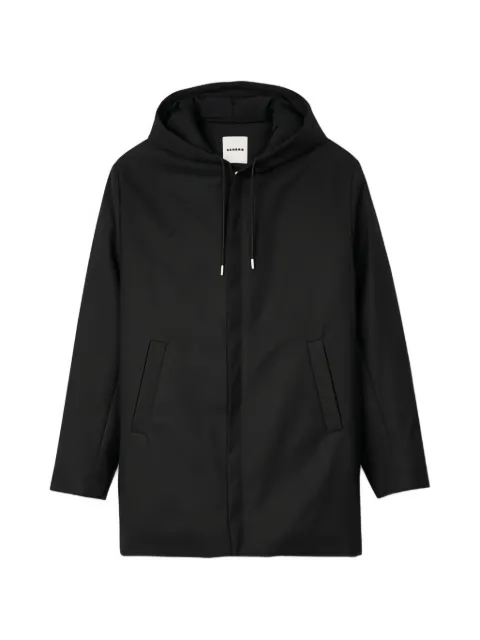 SANDRO hooded zip-front parka