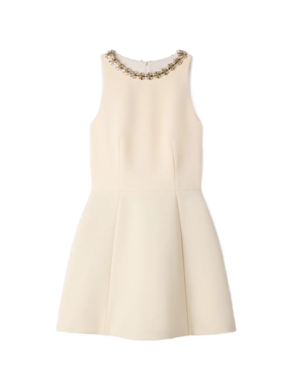 SANDRO mini dress with jewel detail - Toni neutri