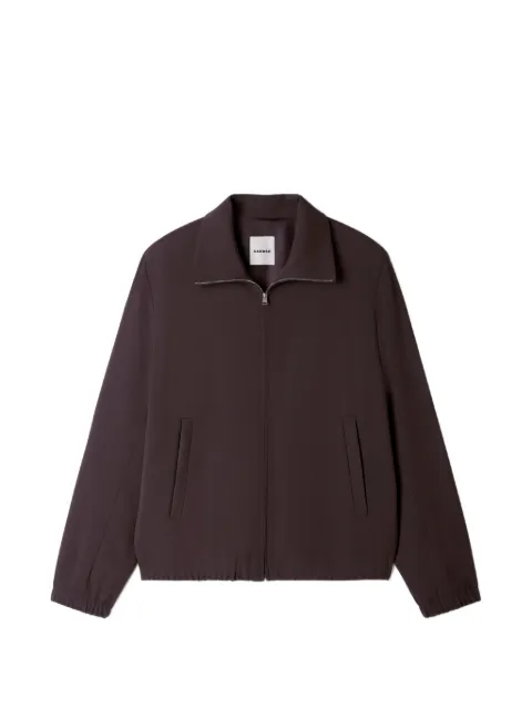 SANDRO zip-up stand-up collar jacket