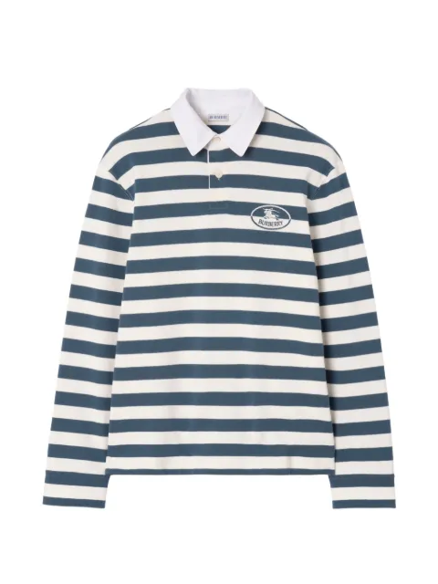 Burberry Knight-stamp cotton rugby shirt