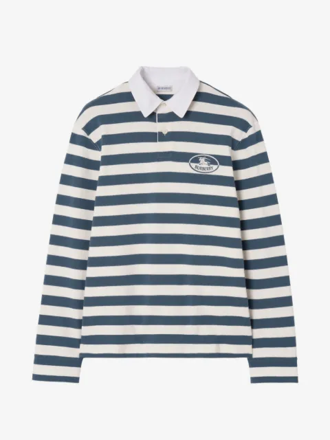 Burberry Knight-stamp cotton rugby shirt