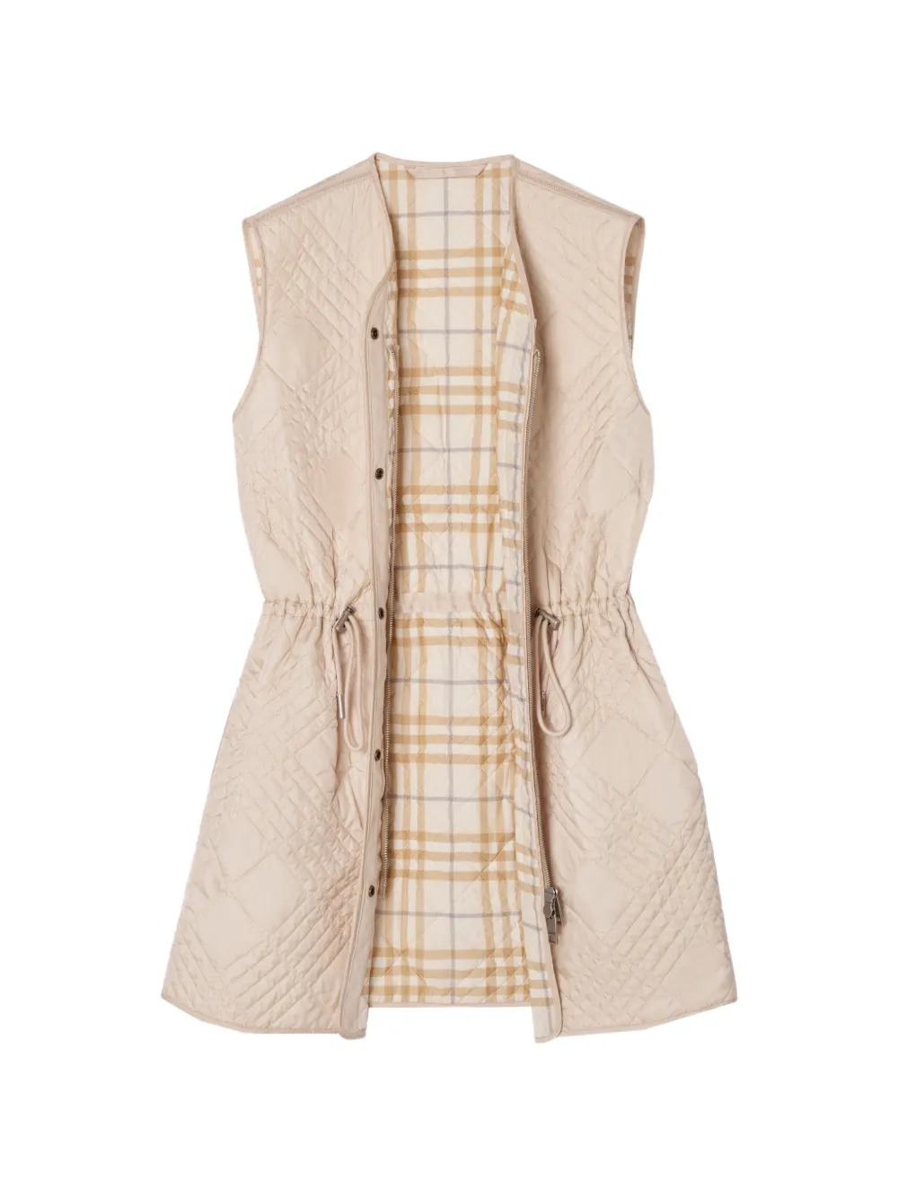 Burberry Gewatteerde nylo bodywarmer Beige