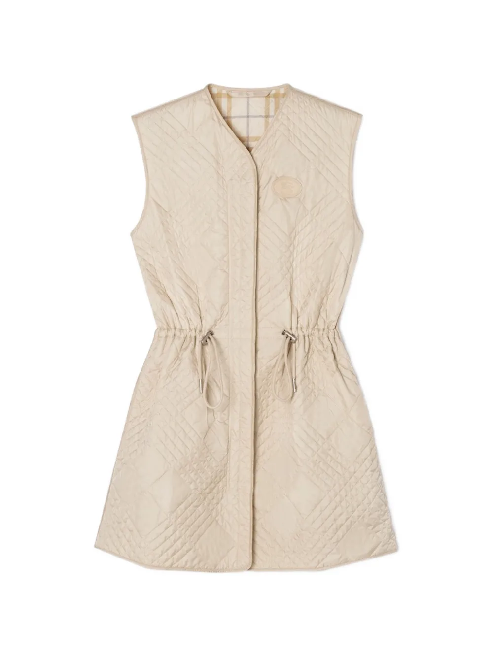 Burberry Gewatteerde nylo bodywarmer Beige