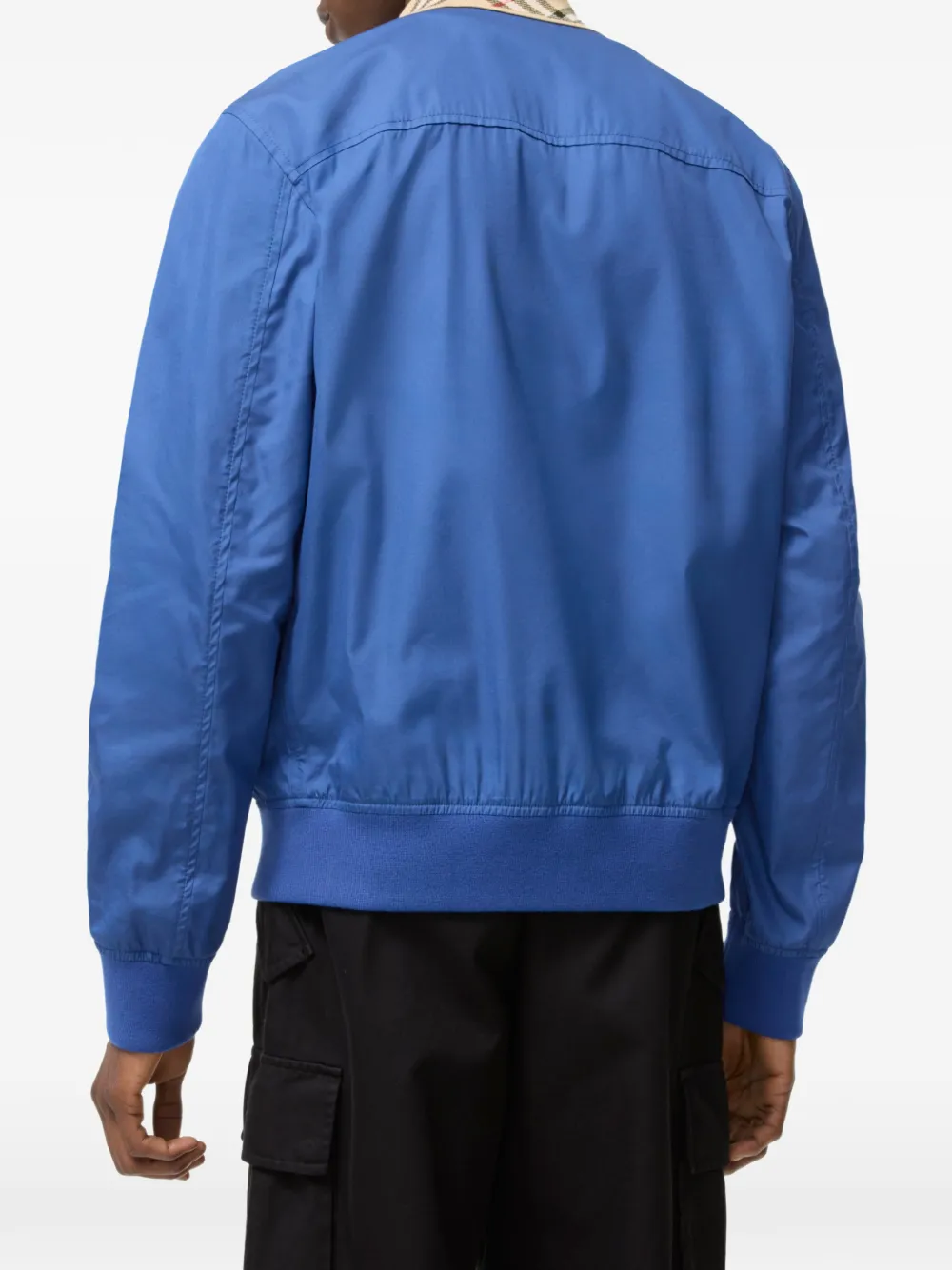 Burberry Gabardine Glenfields bomberjack Blauw