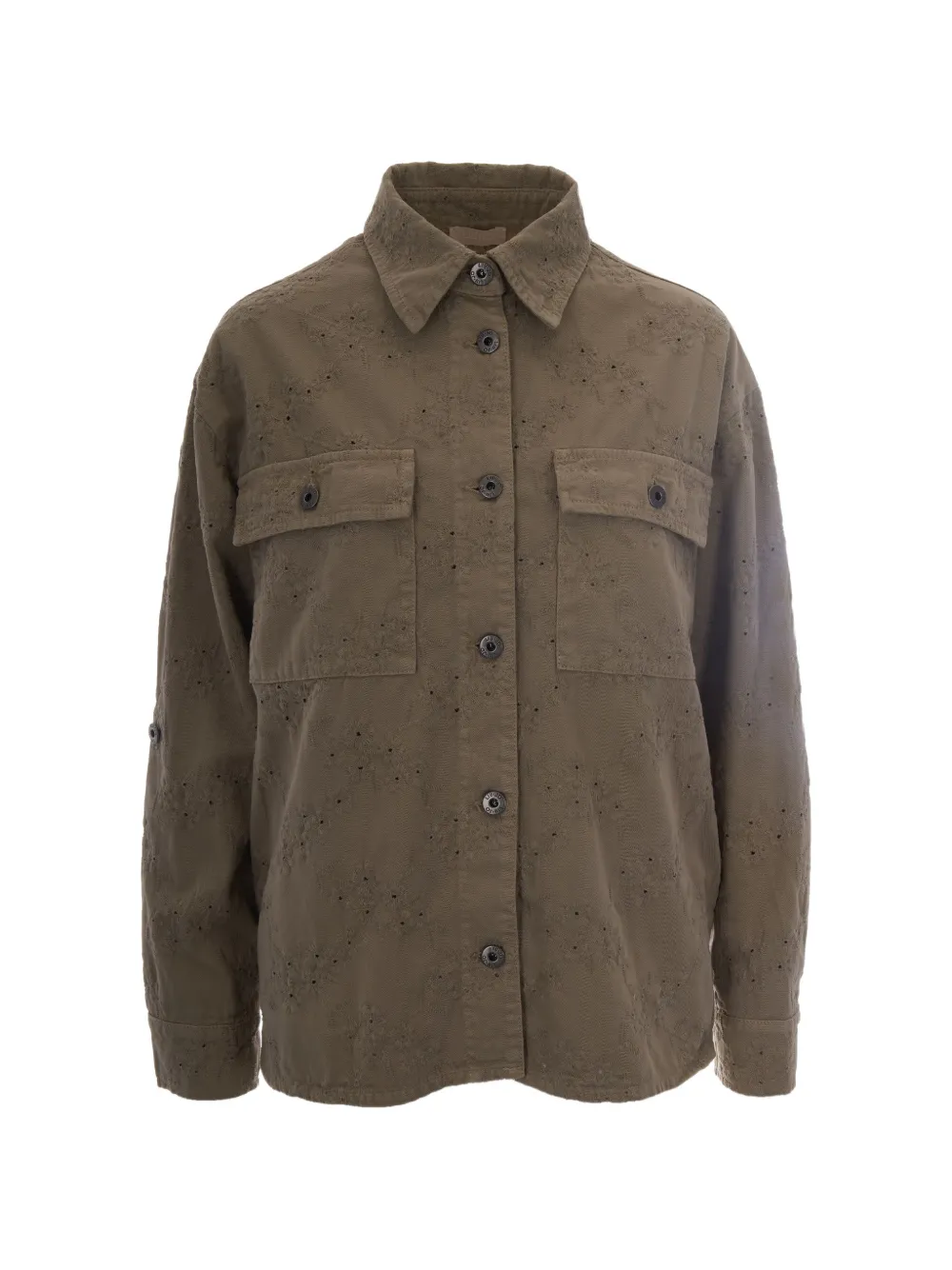 LIU JO broderie-anglaise shirt - Grün