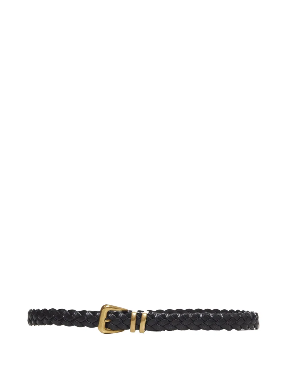 Brunello Cucinelli braided leather belt - Nero