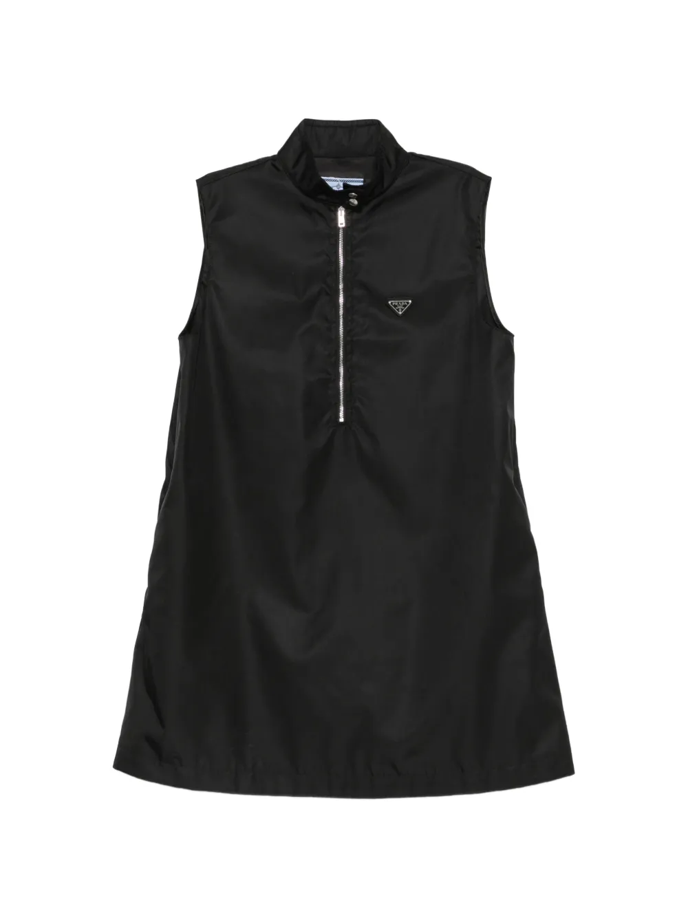 Prada A-line sleeveless mini dress - Nero