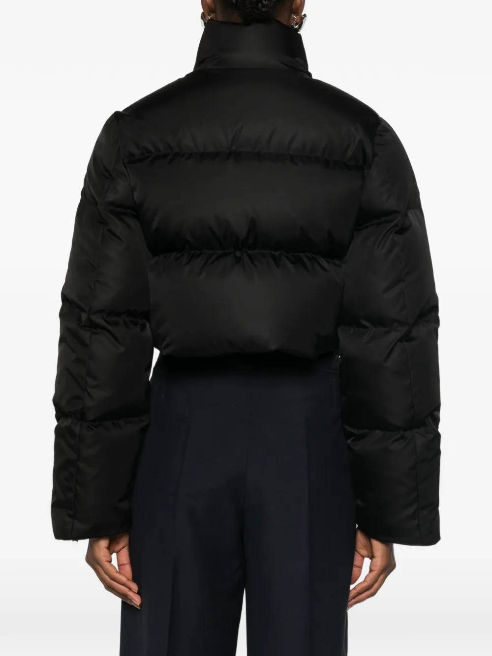 Prada Cropped donsjack Zwart