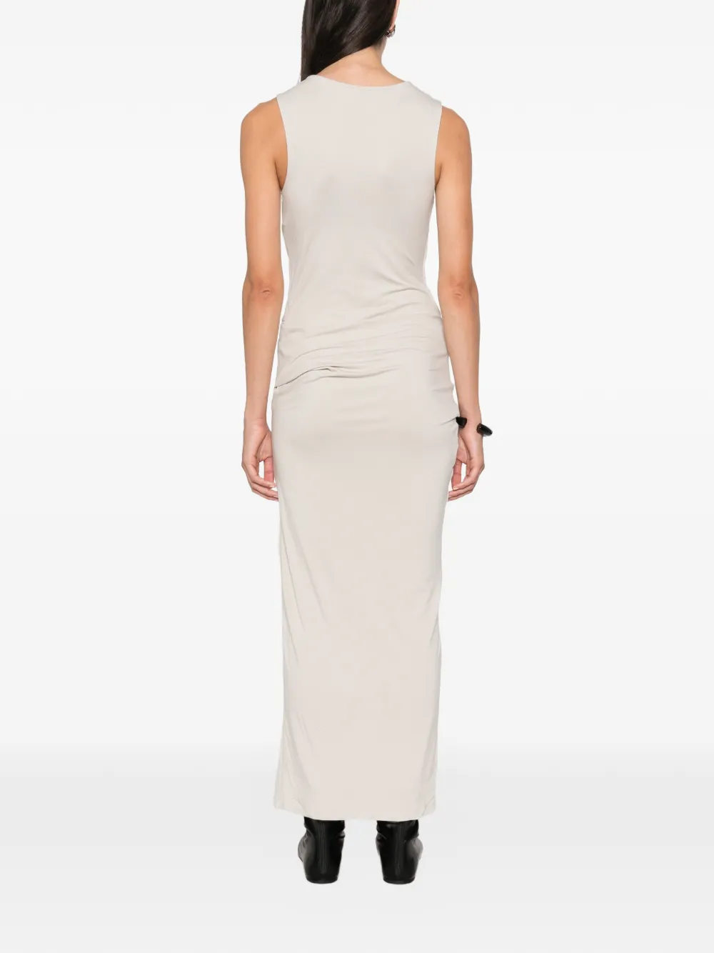 ENTIRE STUDIOS Gedrapeerde maxi-jurk Beige