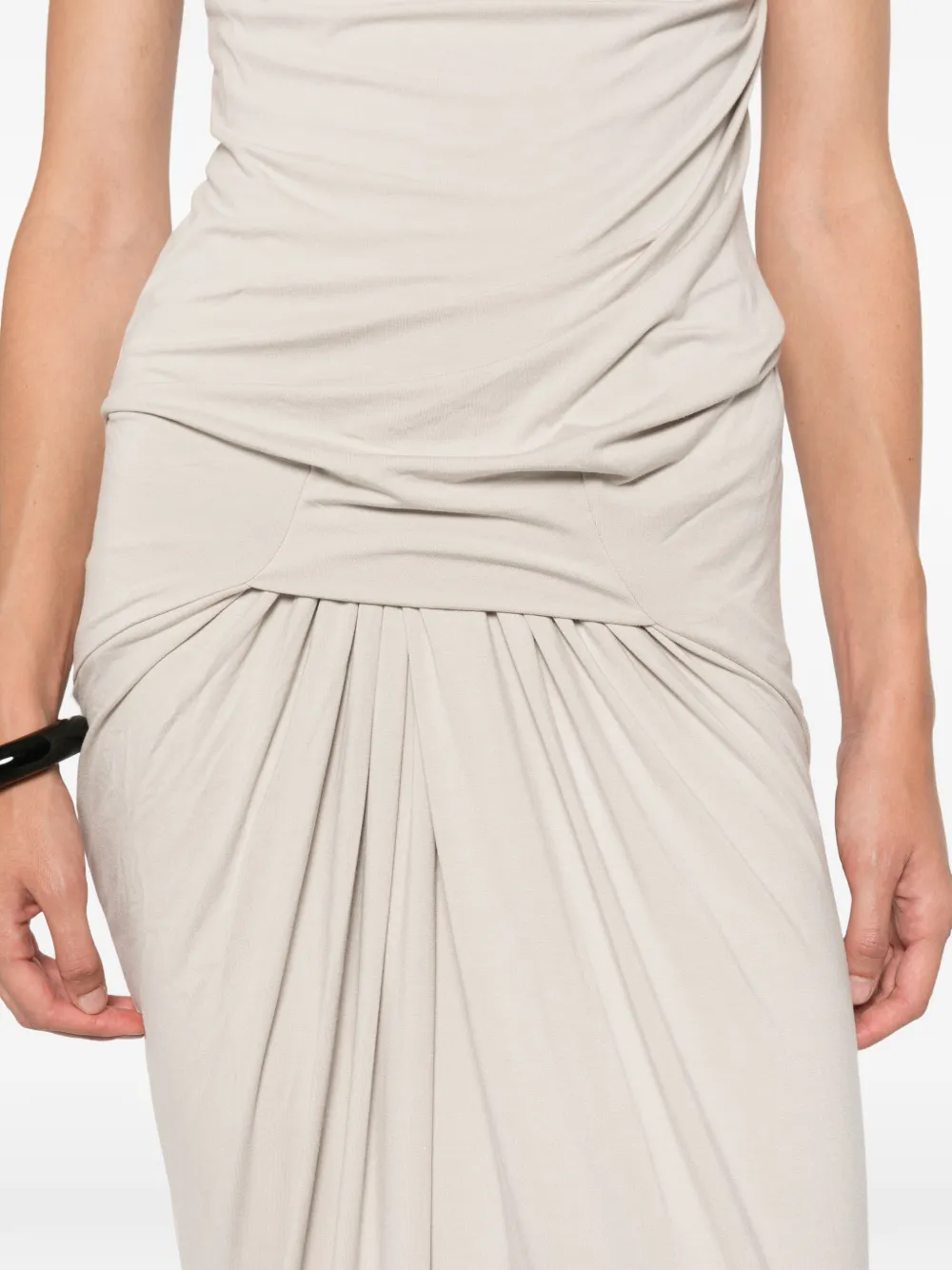 ENTIRE STUDIOS Gedrapeerde maxi-jurk Beige