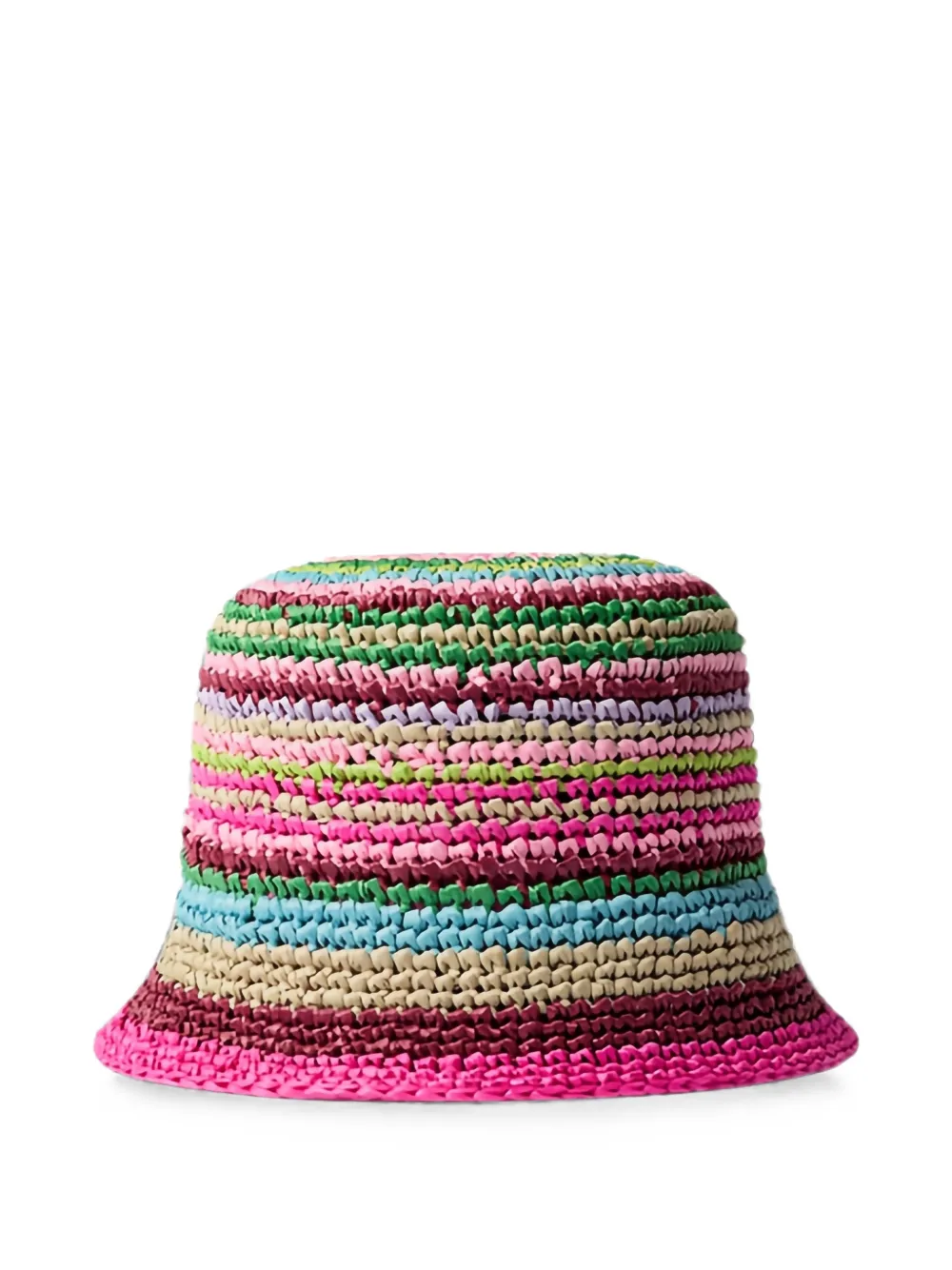Valentino Garavani Vlogo Signature Crochet Bucket Hat In Multi