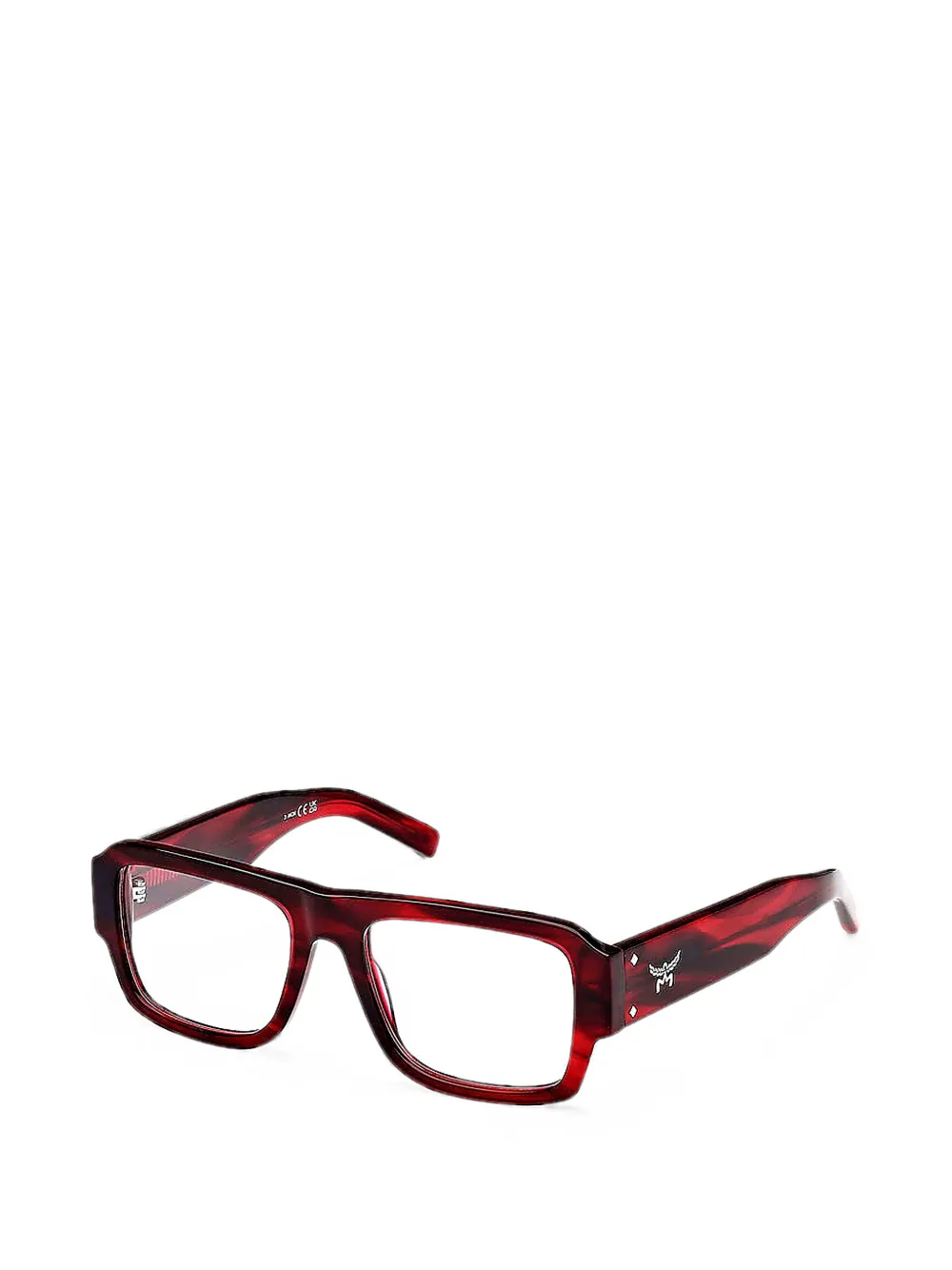 Mcm Square-frame Glasses In Red