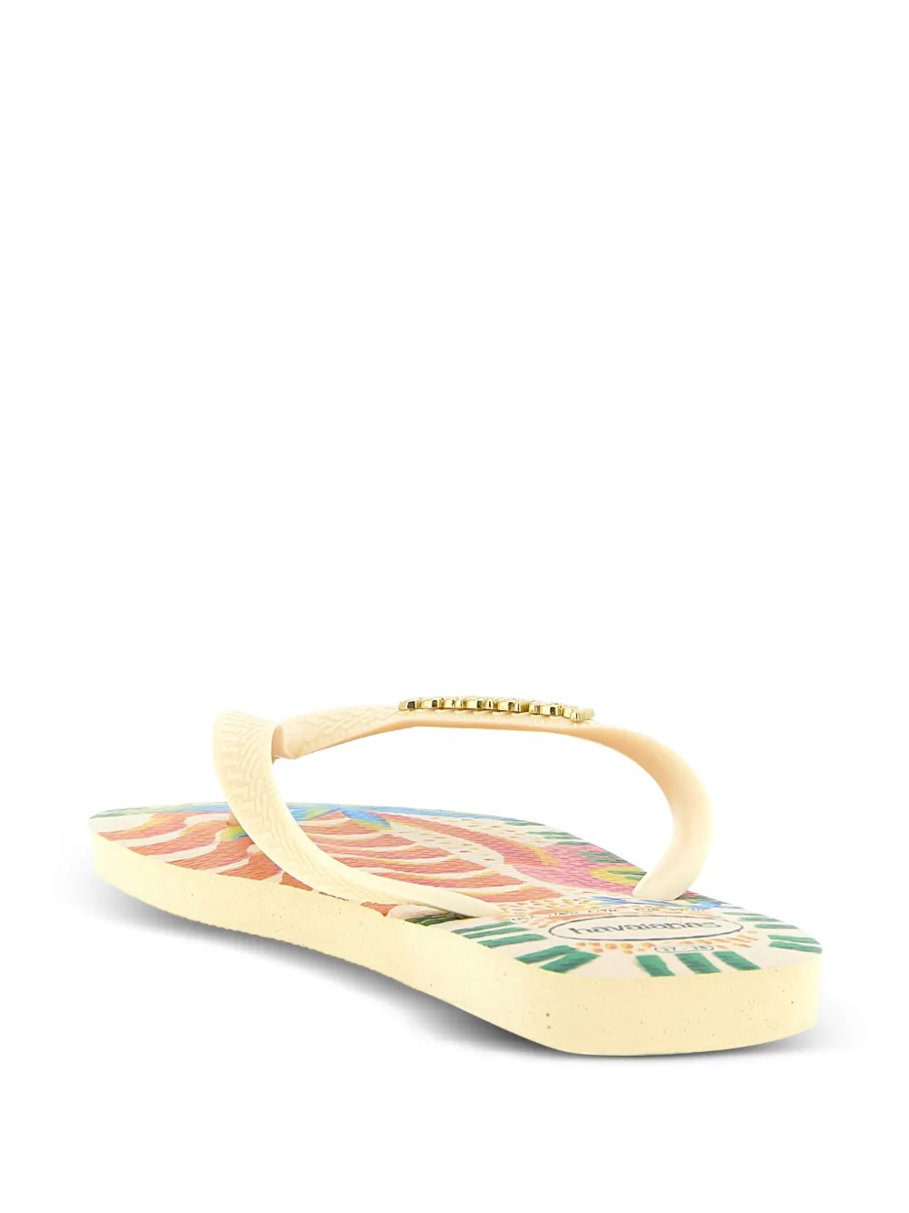 Havaianas Slippers met logo-applicatie Geel