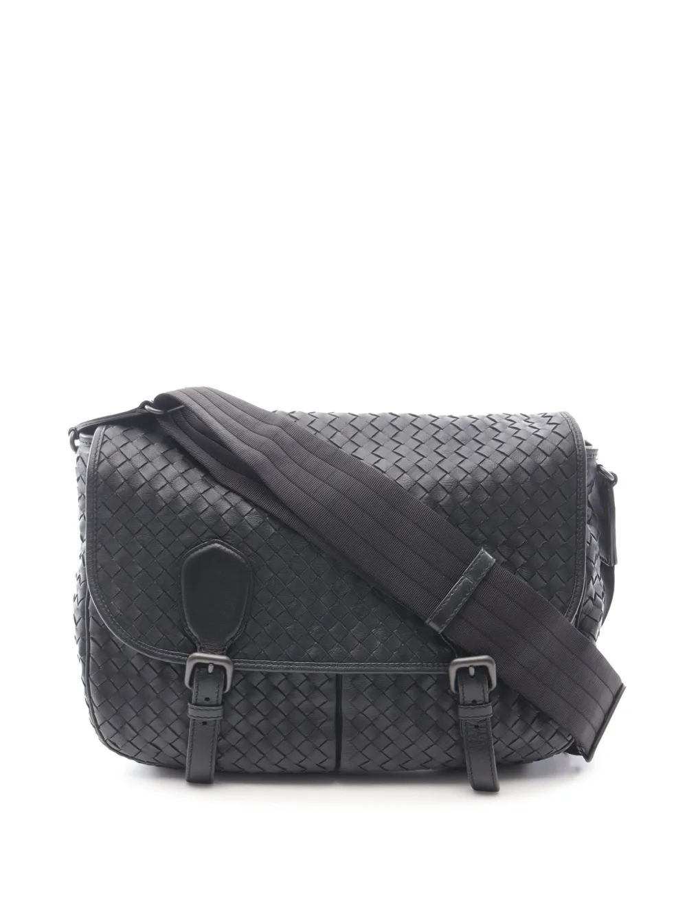 Bottega Veneta Pre-Owned 2012-2026 Nappa Intrecciato Messenger Bag shoulder bag - Nero