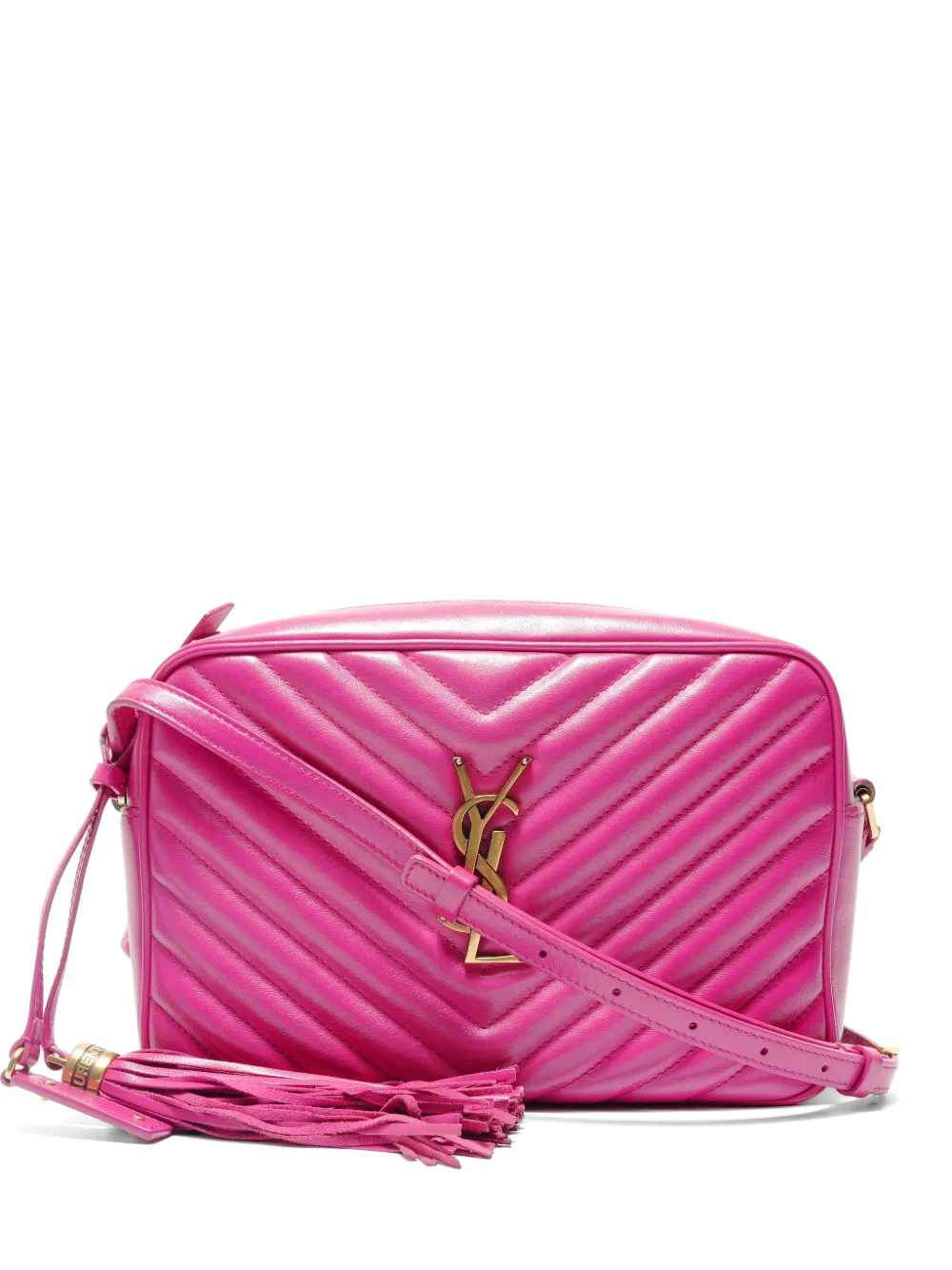 Saint Laurent Pre-Owned 2019 Lou quilted shoulder bag - Pink