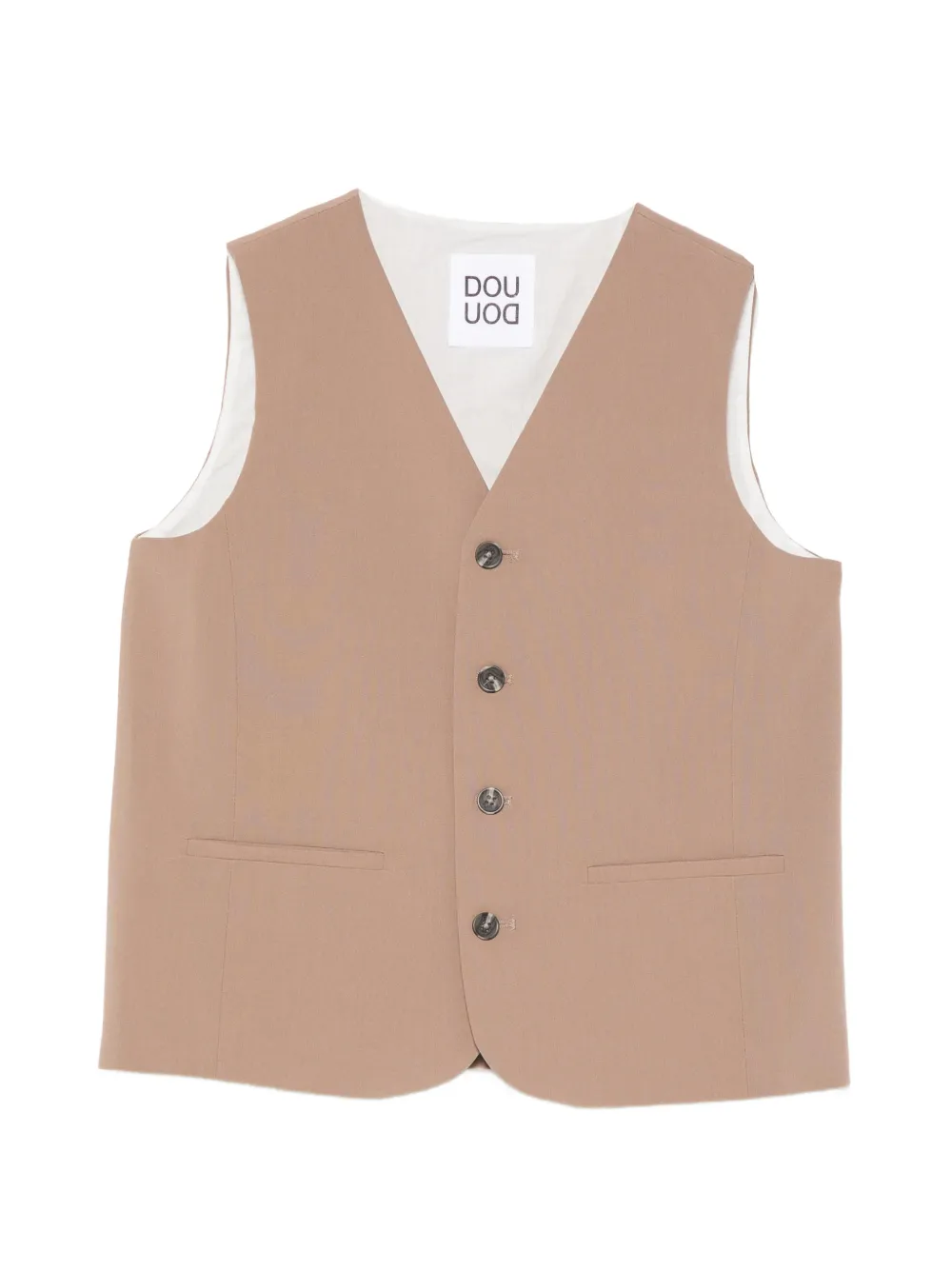 Douuod Kids button-fastening waistcoat - Toni neutri