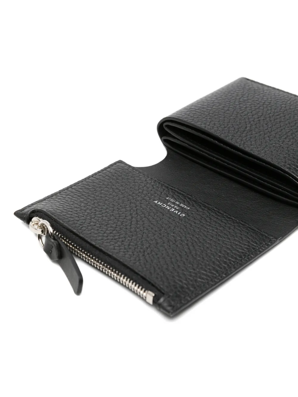Givenchy Fold portemonnee van bewerkt leer Zwart