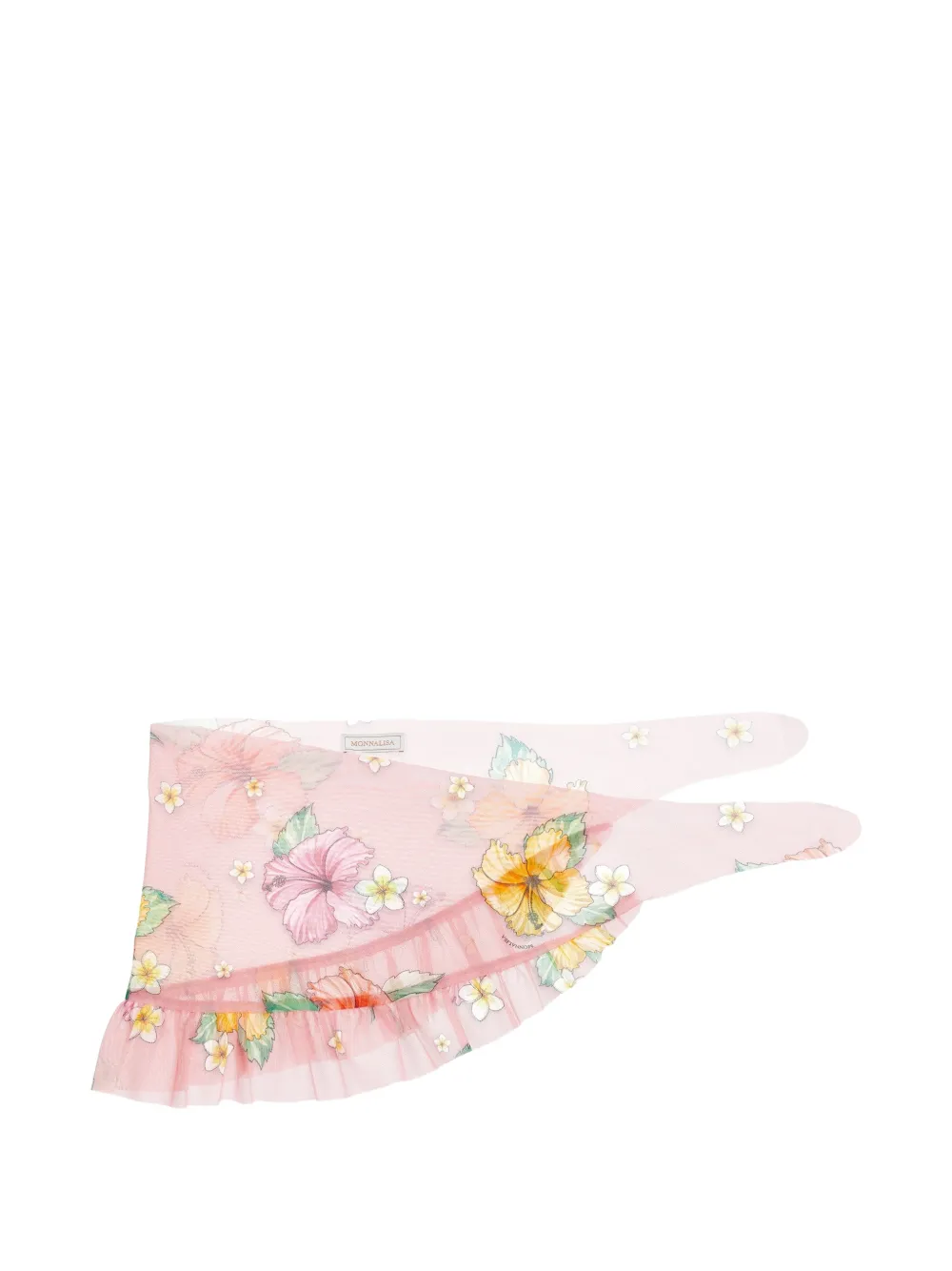 Monnalisa floral-print ruffled sarong - Rosa