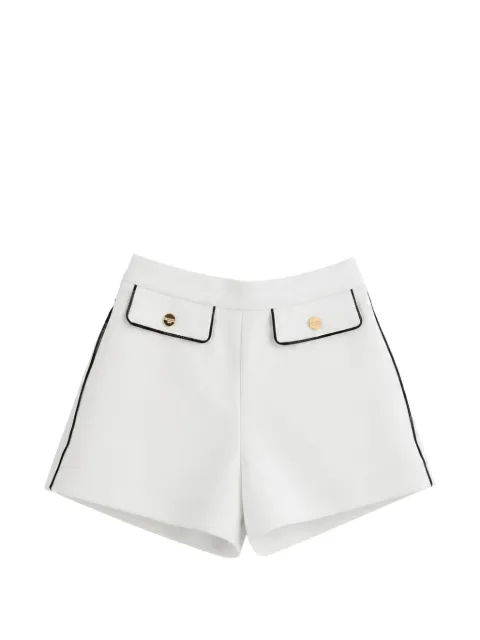 Elisabetta Franchi La Mia Bambina piped-trim decorative-button shorts