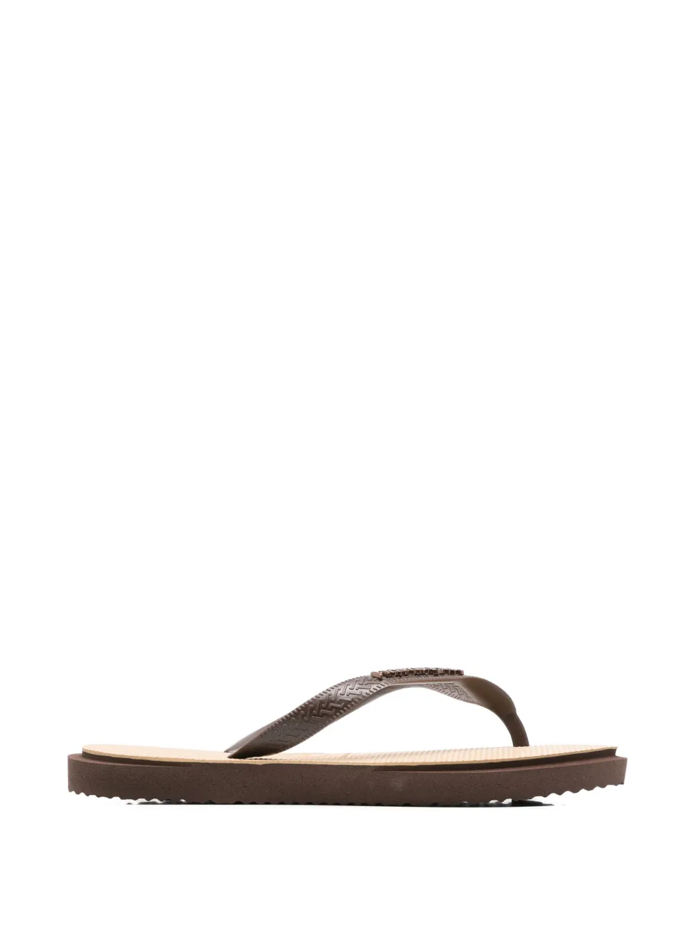 Havaianas logo-plaque flip flops - Braun