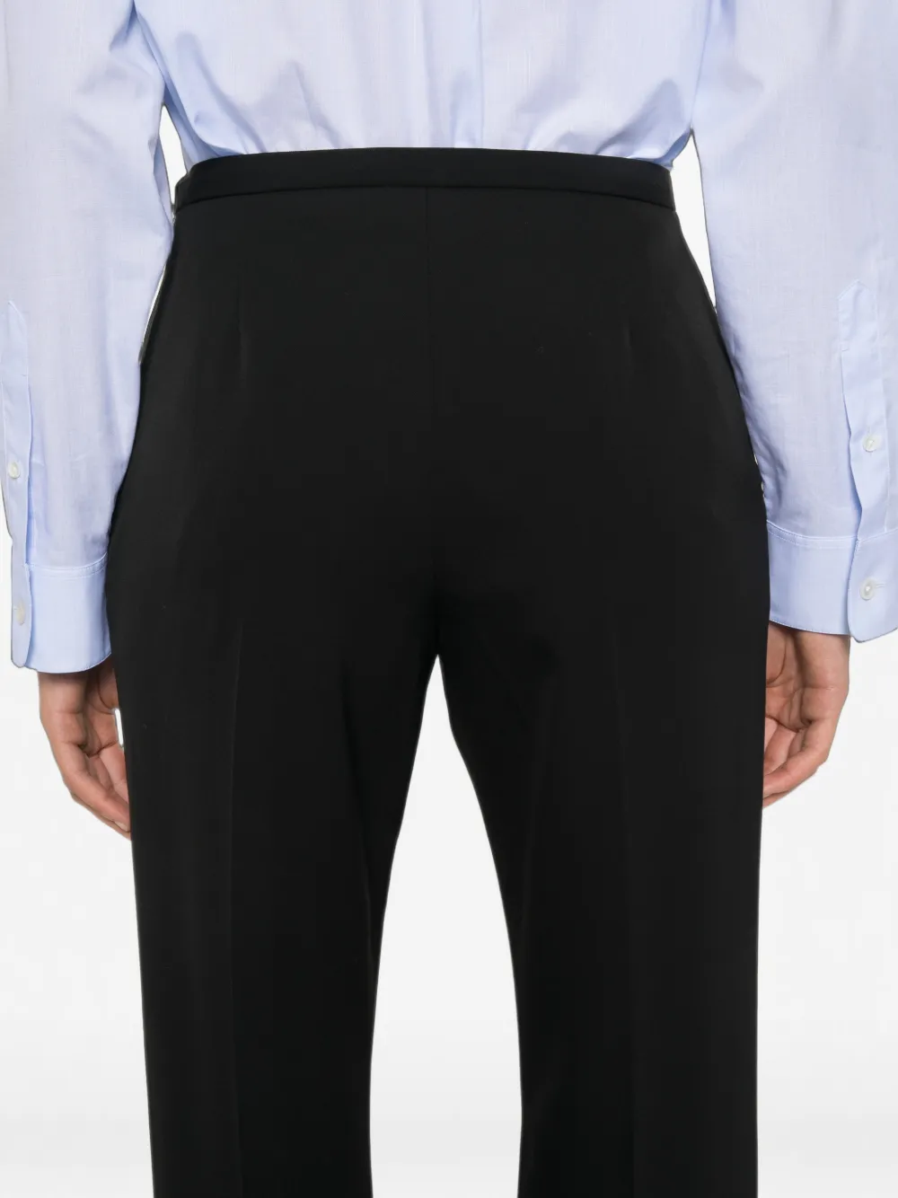 The Row Cyril Front-pleat Trousers in Black, view 5