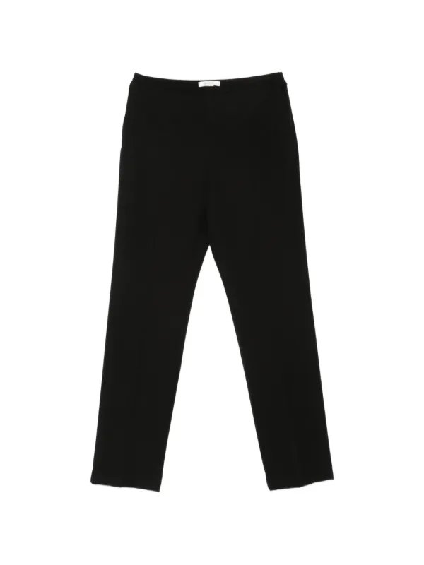The Row Cyril Front-pleat Trousers in Black