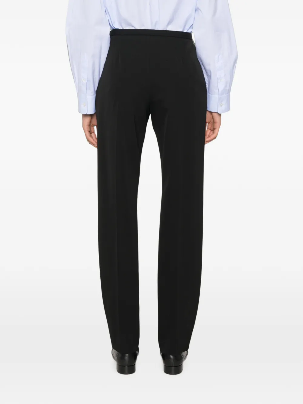 The Row Cyril Front-pleat Trousers in Black, view 4