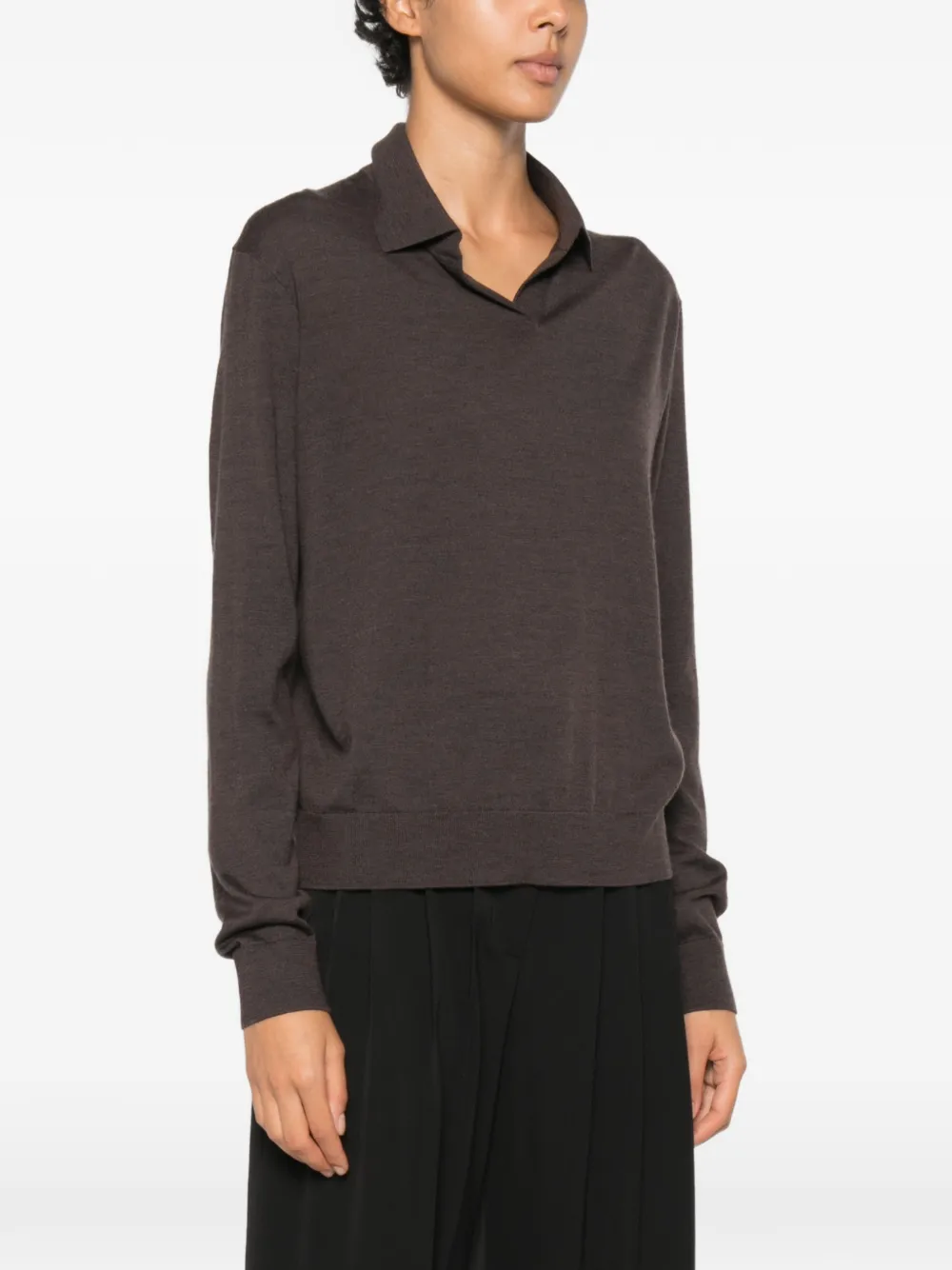 The Row Pauli Top in Brown, view 3