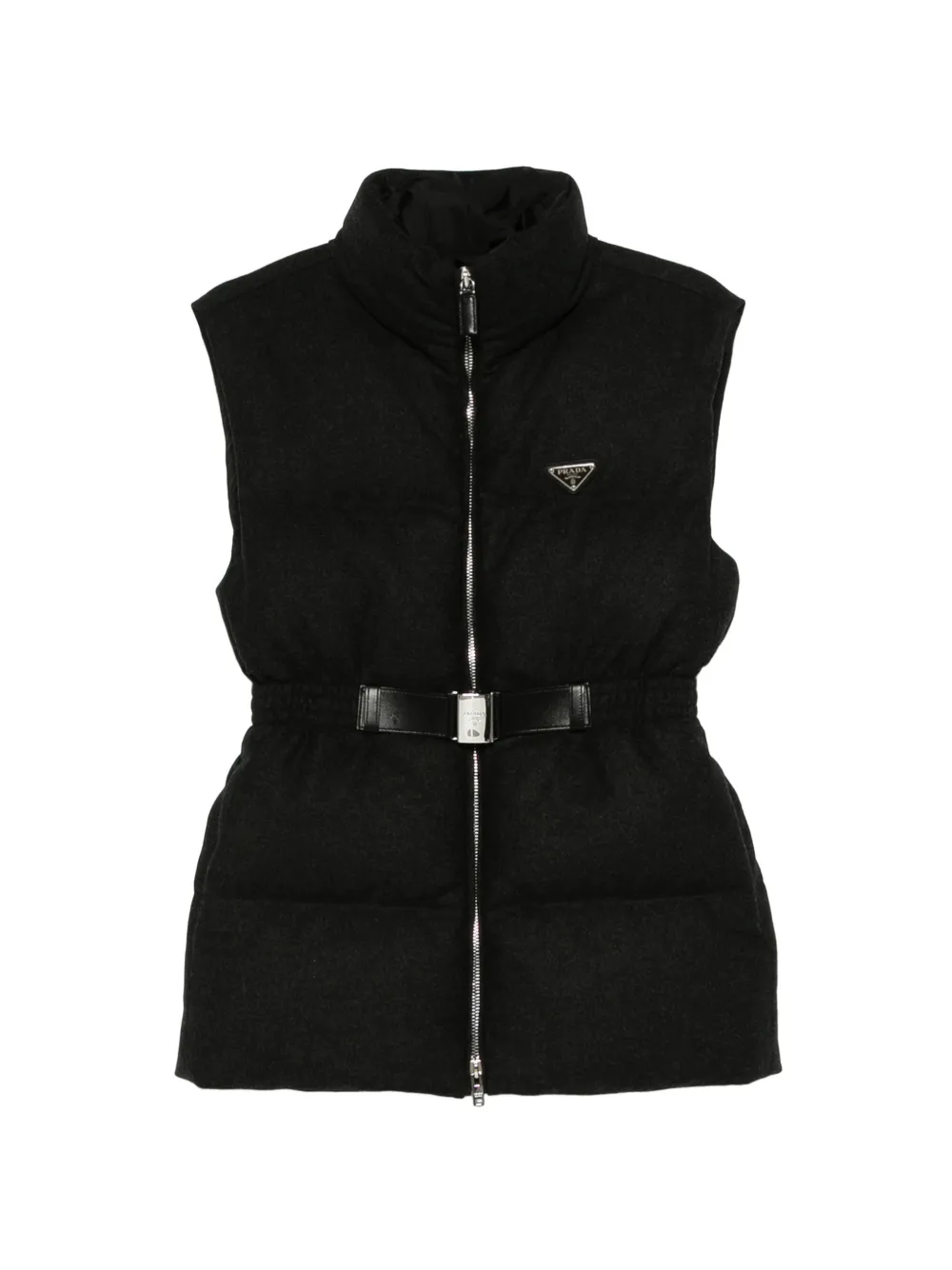Prada Re-Wool down vest - Nero