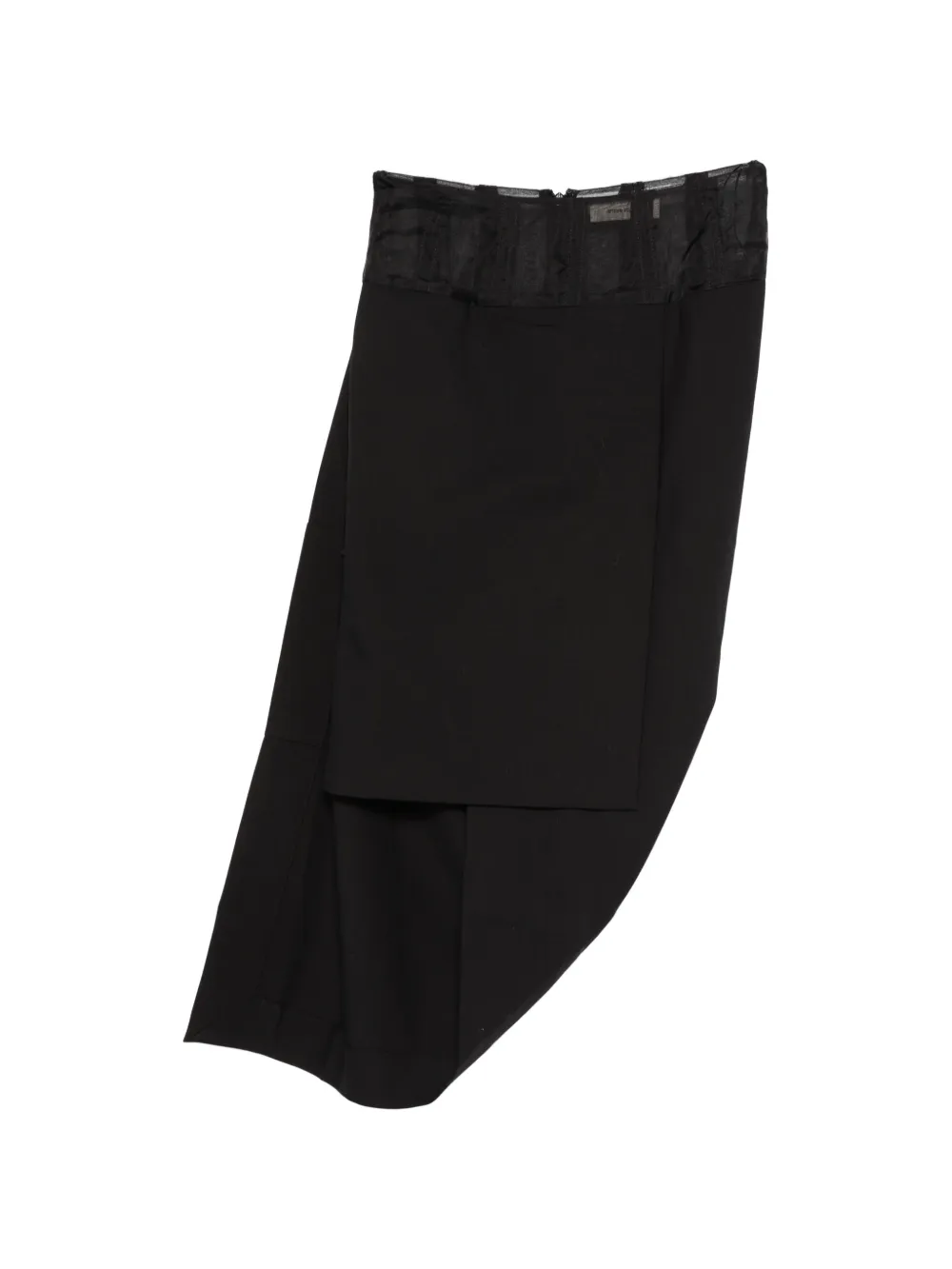 Entire Studios Tailored Drape Skirt Black