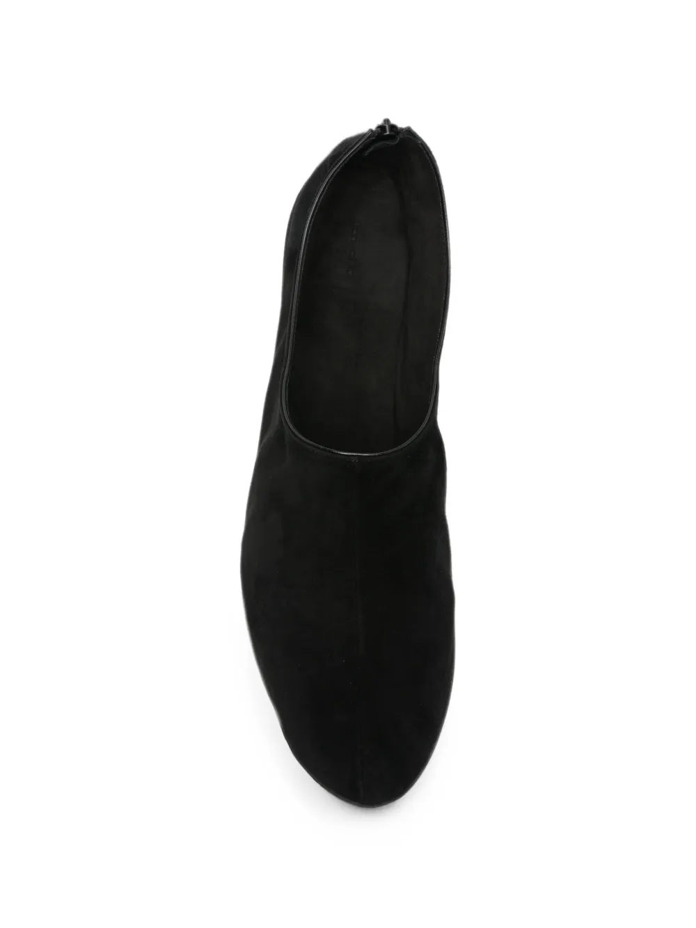 The Row Stellene suede ballet flats Zwart