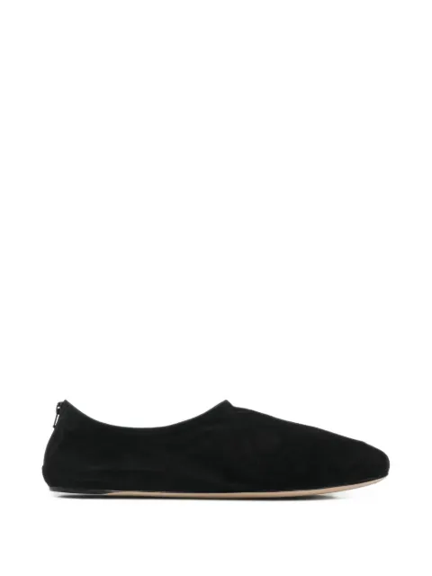 The Row Stellene suede ballet flats