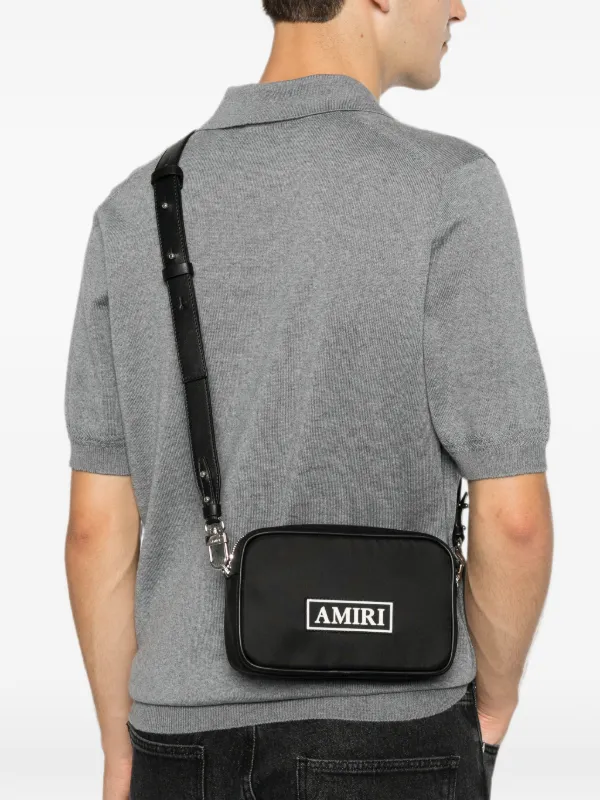 AMIRI ロゴパッチ ショルダーバッグ | ブラック | FARFETCH JP