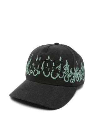 AMIRI Bones Stacked Trucker Hat | Black | FARFETCH JO