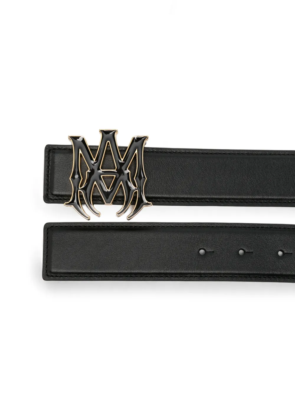 AMIRI Logo Leather Belt | Black | FARFETCH IN