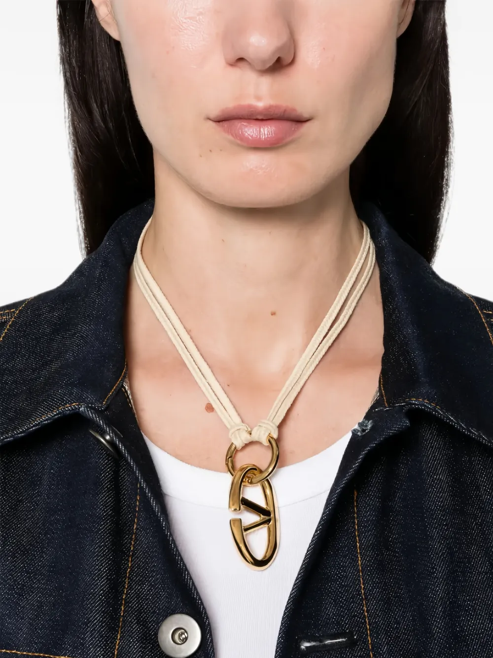 Valentino Garavani VLogo necklace - Gold