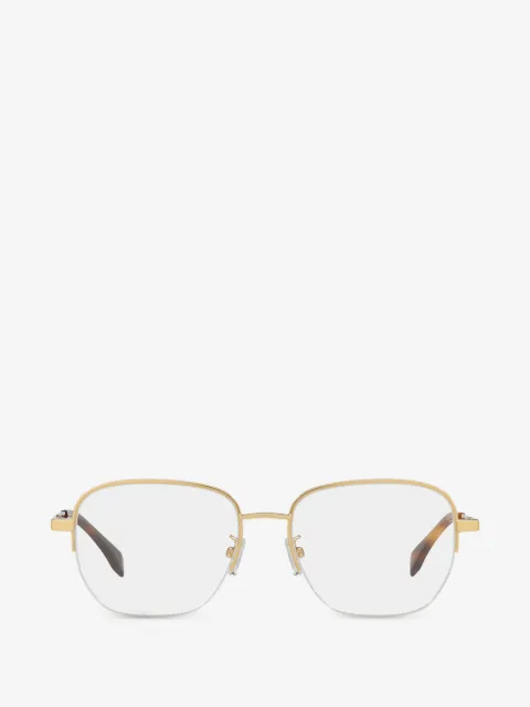 FENDI square semi-rim glasses