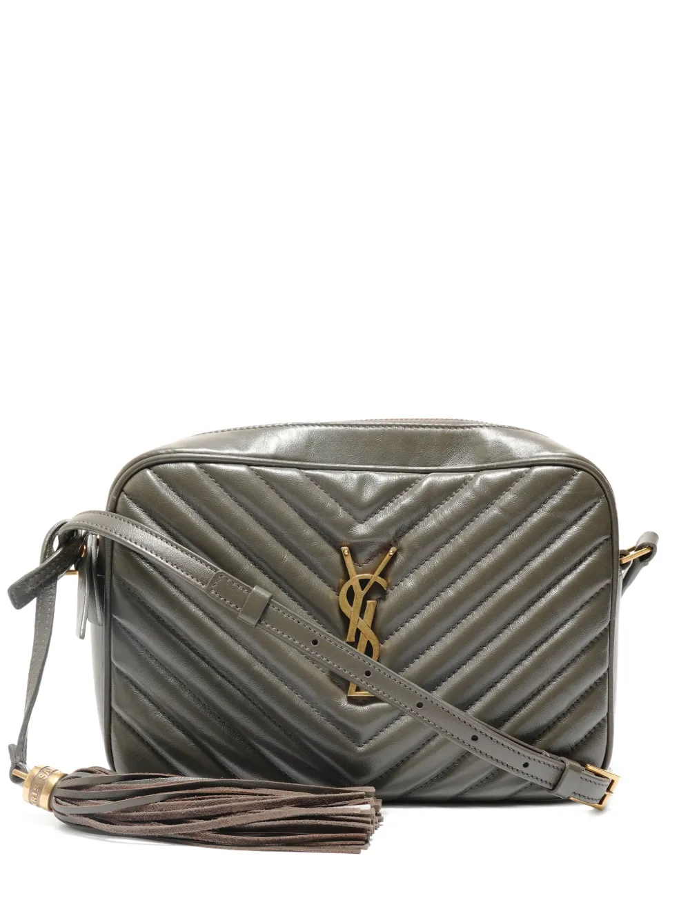 Saint Laurent Pre-Owned 2019 Lou quilted shoulder bag - Grey